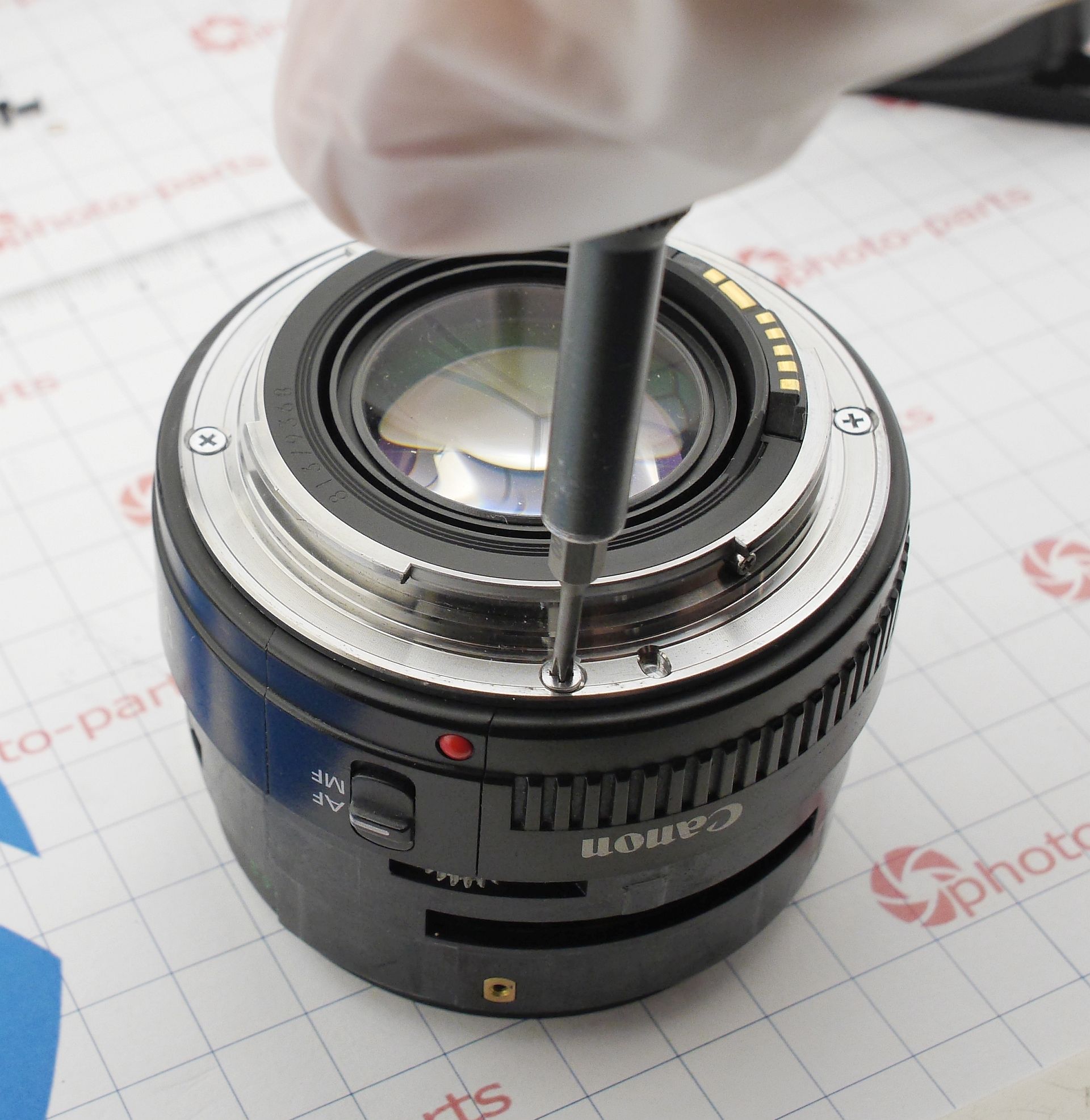Canon EF 50mm f1.4 USM - ремонт автофокуса