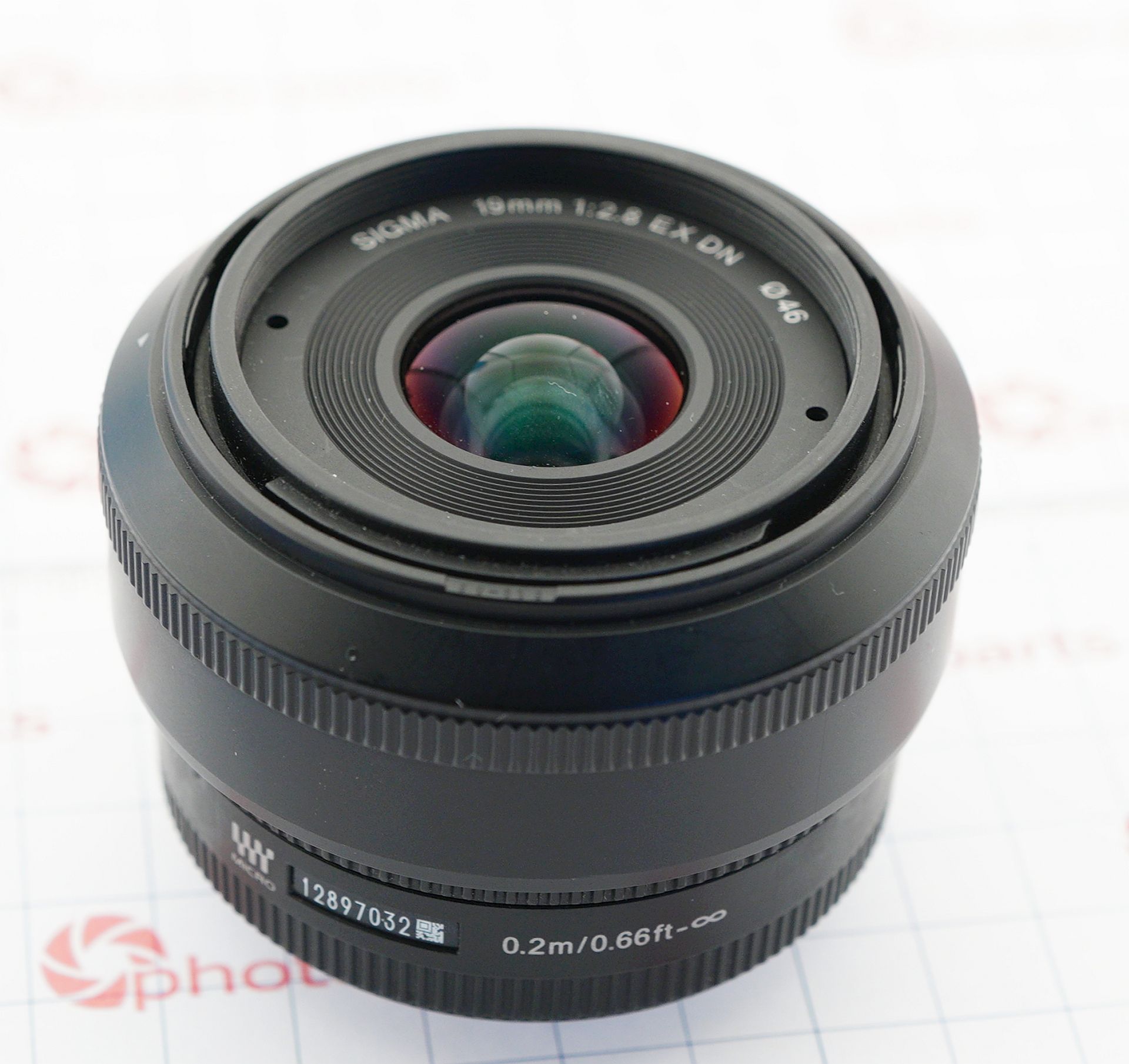 Sigma 19mm F2.8 DN M43 before repair